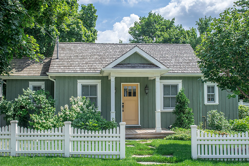 small vintage cottage style home